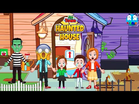 My Town: Scary Haunted House - Zombie Family Scared the Human Family - YouTube