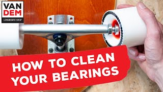 How to clean your longboard or skateboard bearings
