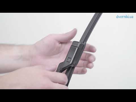 Как поменять дворники Bosch Aerotwin кнопка / push button