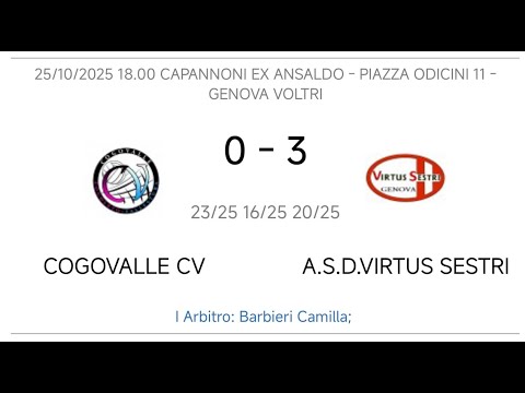Serie D 2025/26 : Cogovalle Cv vs Virtus Sestri