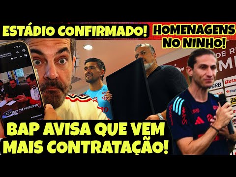 Flamengo confirma estádio próprio e promete mais reforços; BAP dá detalhes de bastidores