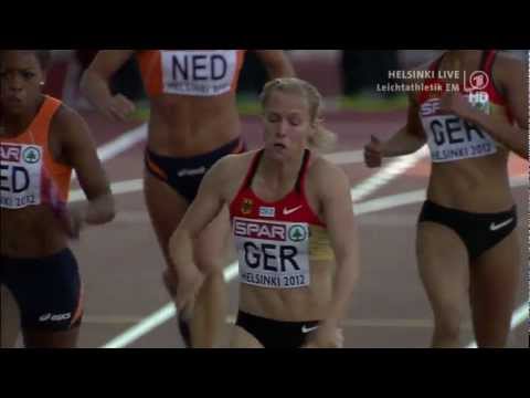 Helsinki 2012, 4x100m,woman,final,HD 720
