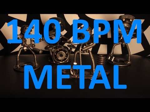 140 BPM - Double Kick METAL - 4/4 Drum Track - Metronome - Drum Beat