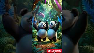 DANCING PANDAS #dance #panda #music #shorts #animals #youtubeshorts #animation