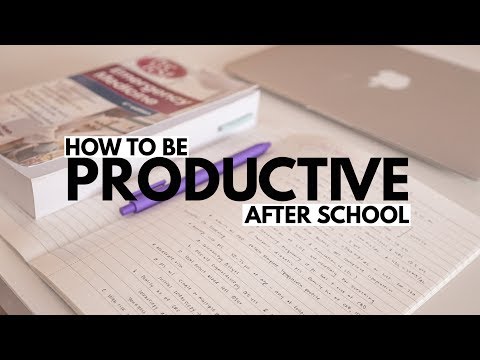 HOW TO BE PRODUCTIVE AFTER SCHOOL! | 5 productivity tips!