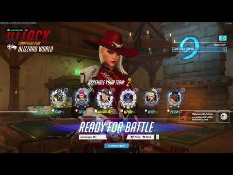 GALE DUO WITH KEPHRII! vs SPACE +AQUAMARINE! ASHE GAMEPLAY OVERWATCH SEASON 27 TOP 500