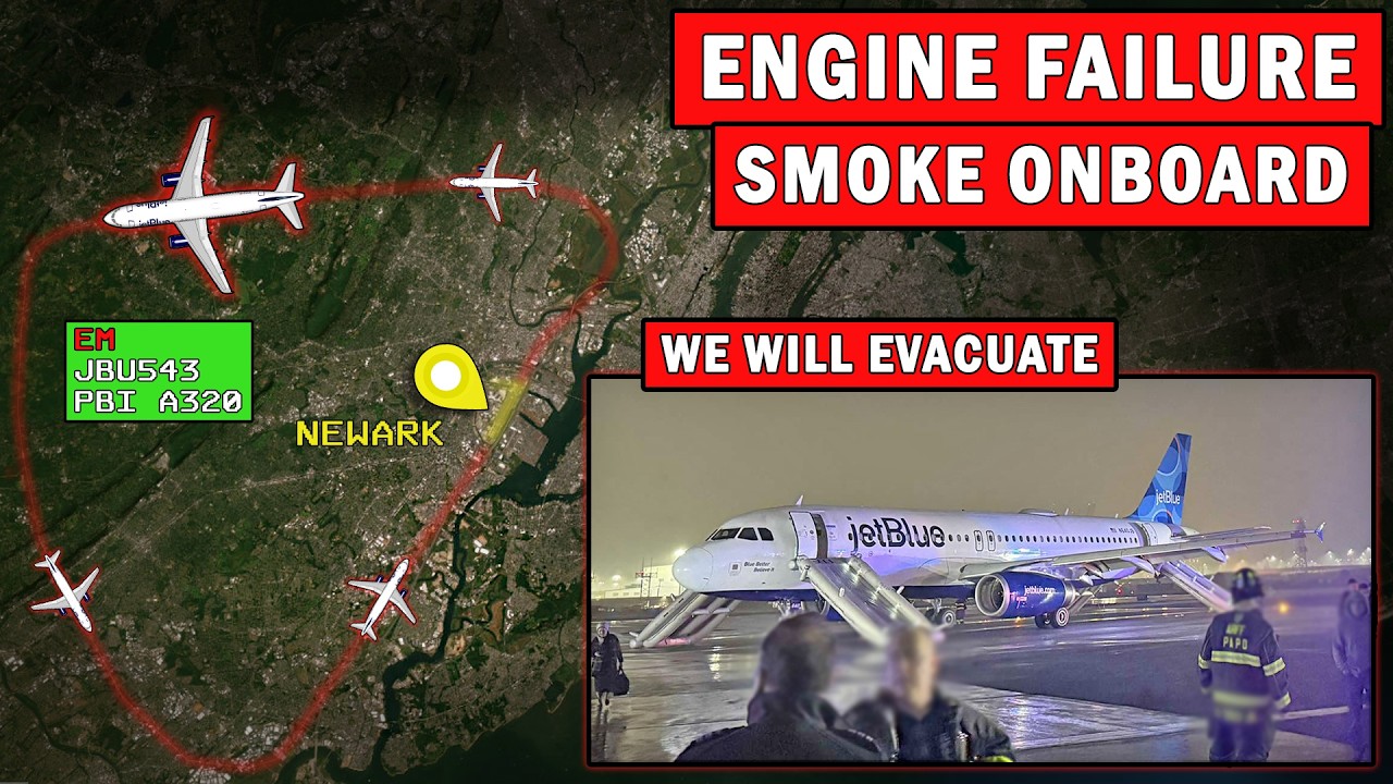 Jetblue EVACUATING ON RUNWAY | Newark Closed for 1 Hour!