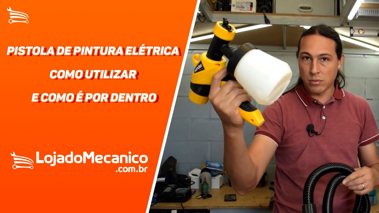 LETRAJOTA EXPLICA: TESTE PISTOLA DE PINTURA ELÉTRICA COMO UTILIZAR E COMO É POR DENTRO
