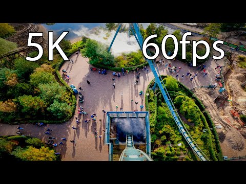 Baron 1898 front seat on-ride 5K POV @60fps Efteling