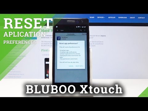How to Reset App Preferences in BLUBOO Xtouch - Restore App Configuration