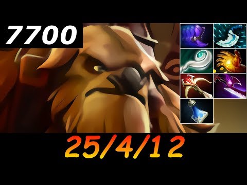 Dota 2 Earthshaker 7700 MMR 25/4/12 (Kills/Deaths/Assists) Ranked Full Gameplay
