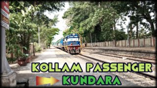 ERS WDG3A Kollam Passenger arriving Kundara railway station