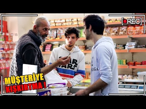MARKETTE MÜŞTERİLERE KIŞKIRTMA !