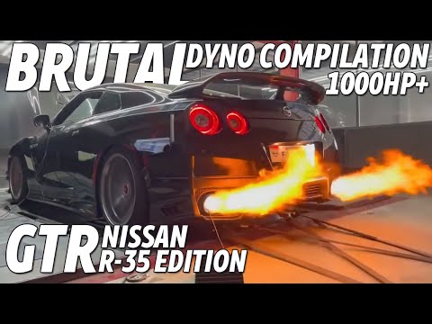 BRUTAL NISSAN GTR R35 DYNO COMPILATION