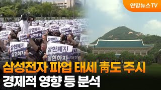 삼성전자 파업 태세 靑도 주시…경제적 영향 등 분석 / 연합뉴스TV (YonhapnewsTV)