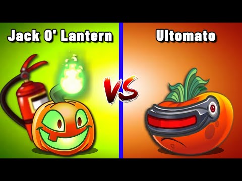 PVZ 2 - JACK O' LANTERN vs ULTOMATO! Plant vs Plant - Who Will Win?