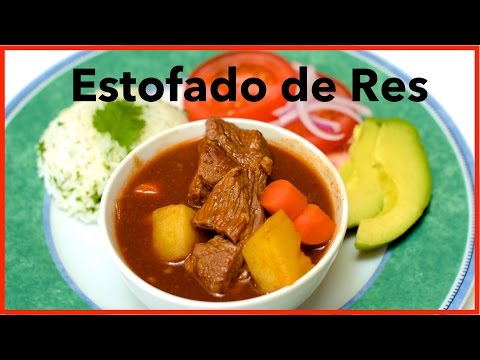 Colombian Beef Stew With Tomato Sauce / Estofado de Res / English Closed Captions
