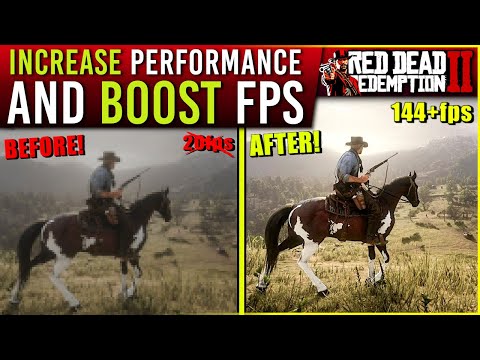 Part of a video titled Red Dead Redemption 2 Guide: How to BOOST FPS and ... - YouTube