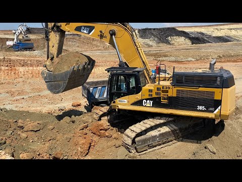 Caterpillar 365C Excavator Loading Trucks - Interkat SA