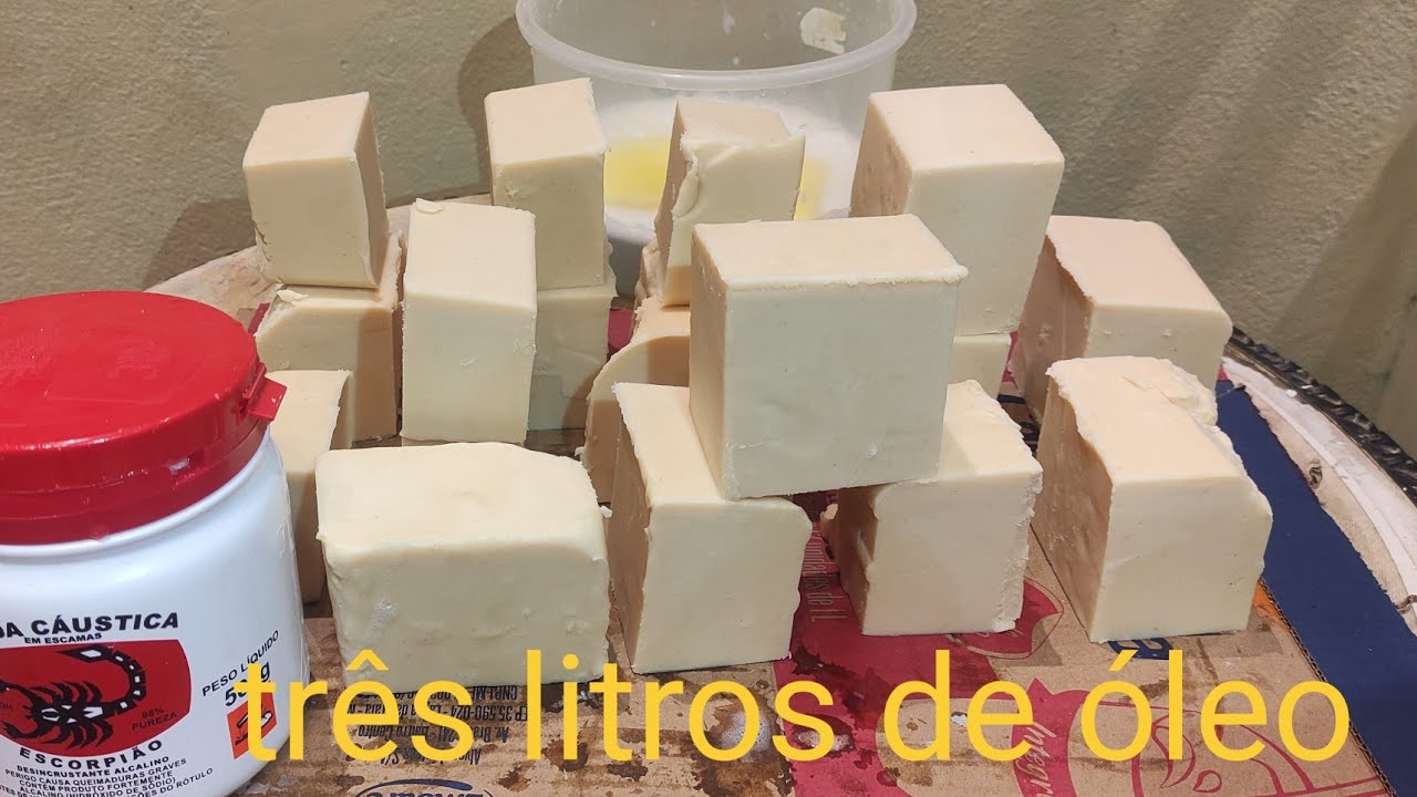 Sabão de óleo usado com TRÊS litros a pedido🙏😊 ótimo rendimento
