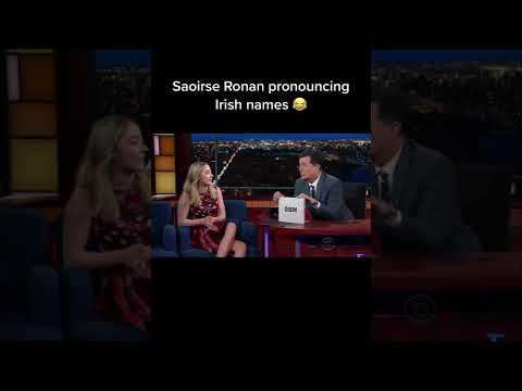 Saoirse Ronan pronouncing Irish Names TikTok ladbibleireland