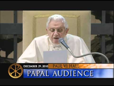Papal Audience - Pope Benedict XVI - 12-29-2010