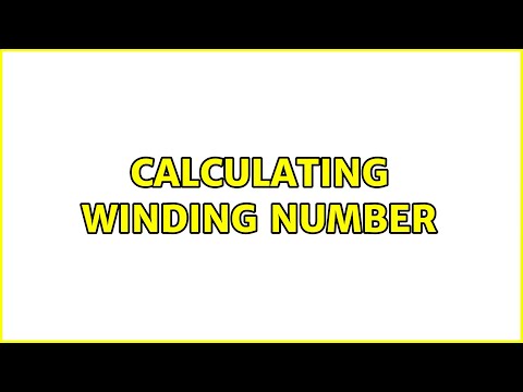 Calculating winding number