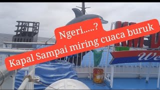 Download lagu ngeri...? kapal km dharma Ferry 6 cuaca buruk sampai kapal miring mp3
