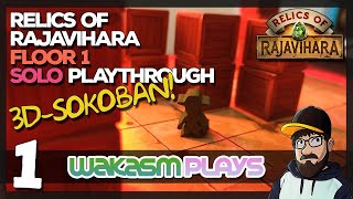 ▶️Solo Playthrough: Relics of Rajavihara Floors 1-1 to 1-10 – Sokoban in 3D! 📦