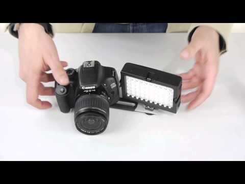 Quenox LED-Videoleuchte mit Blitzschiene, Akku und Ladegerät 1300 Lux #eycquenox