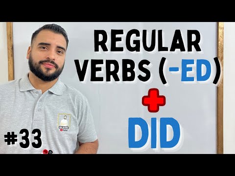 📝 Ejercicios PASADO SIMPLE en INGLES - (DID + RREGULAR VERBS) ( -D, -ED, -IED)