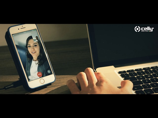 Celly Suporte com Carregador Sem Fios Preto video