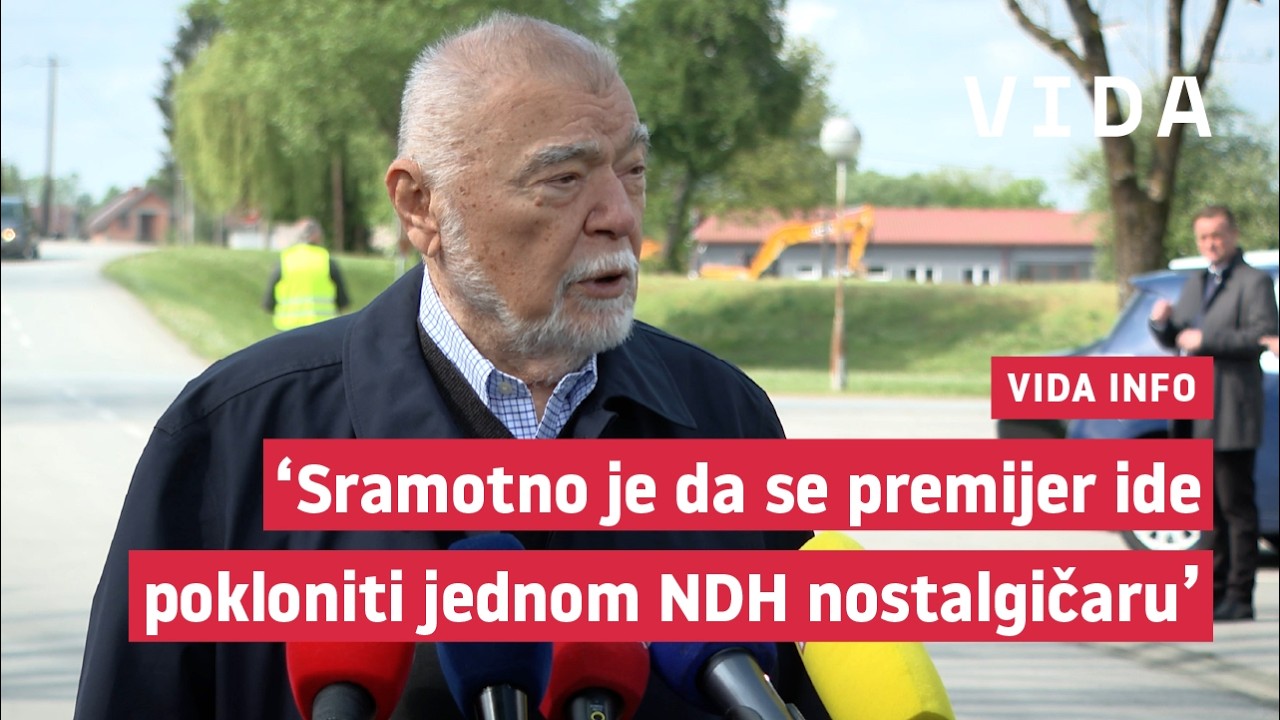 VIDA info - Mesić u Jasenovcu prozvao Plenkovića zbog Thompsona