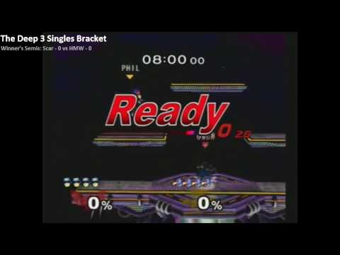 The Deep 3 SSBM - Top 8 - Scar (C. Falcon) vs.  HomeMadeWaffles (Falco, Fox)