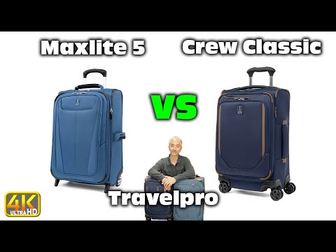 Travelpro Maxlite 5 vs Travelpro Crew Classic In-Depth Detailed (4k UHD) #travelpro