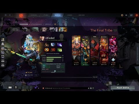 Dota2sup  vtFaded Phantom Lancer Chaos vs Final Tribe -TI9 OPEN QUALIFIERS