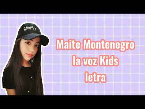 (letra) oye Maite Montenegro