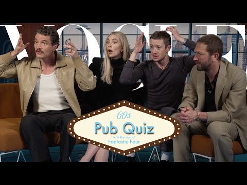 Pedro Pascal und die Besetzung der Fantastischen Vier spielen unser 60er-Jahre-Pubquiz | Vogue Au...