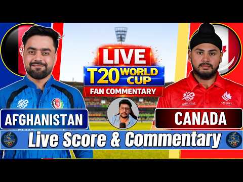 🔴 LIVE: Afghanistan vs Canada | T20 World Cup 2026 | AFG vs CAN Live Score & Commentary
