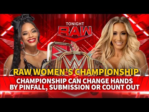 Bianca Belair Vs Carmella Campeonato Femenino de Raw - WWE Raw 18/07/2022 (En Español)