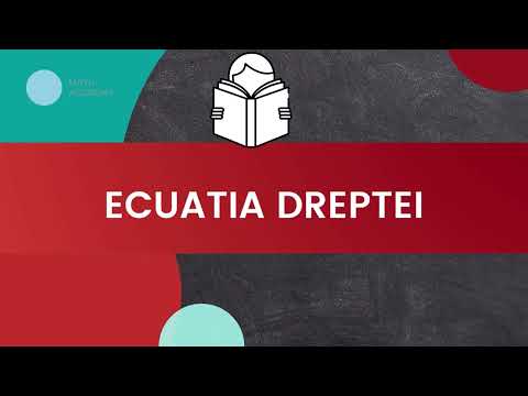 Ecuatia Dreptei