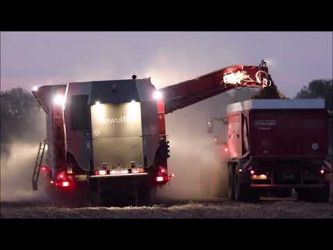 dewulf Kwattro mit Fendt 516 beim Kartoffel ernten.