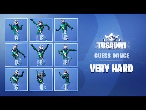 GUESS THE FORTNITE DANCE BY ITS NAME - VERY HARD | tusadivi