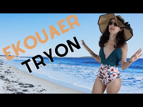Ekouaer One Piece Swimsuits & Hot Cover Ups Try on haul