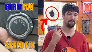 Ford Blower Fan Only Working On Some Speeds? Try This.
