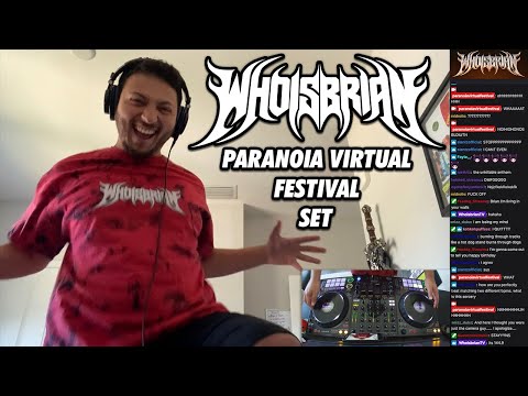 WHOISBRIAN Riddim Set | Paranoia Virtual Fest (with Chat)