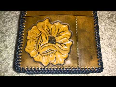 Leather Art / Leather Work / Lederköcher / Lederarmschutz /Ledergeldtasche / Punzieren