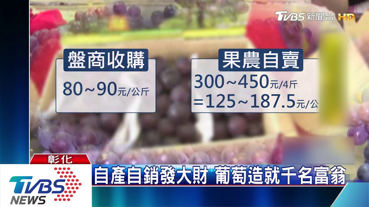 自產自銷發大財　葡萄造就千名富翁