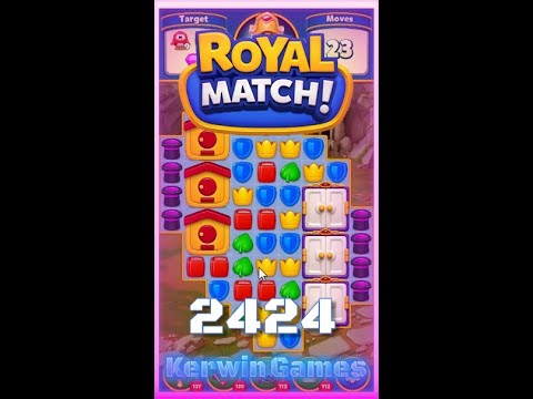 Royal Match Level 2424 - No Boosters Gameplay