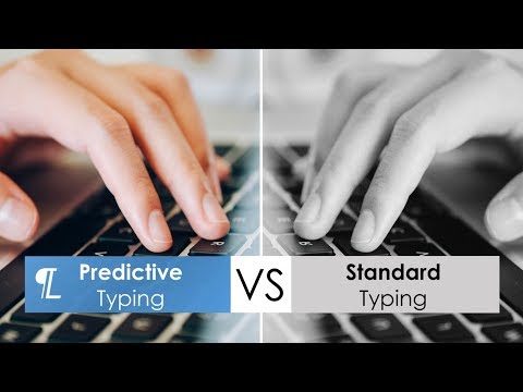 Standard Typing vs. Predictive Typing using Lightkey logo